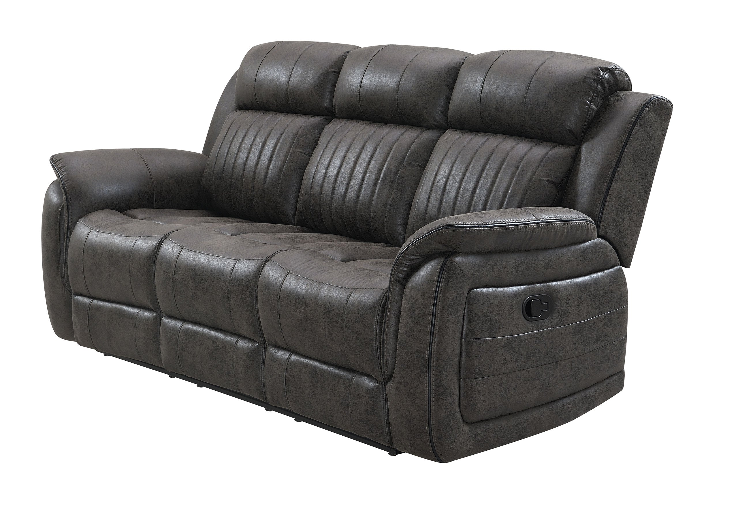 U8517 GREY RECLINING SOFA