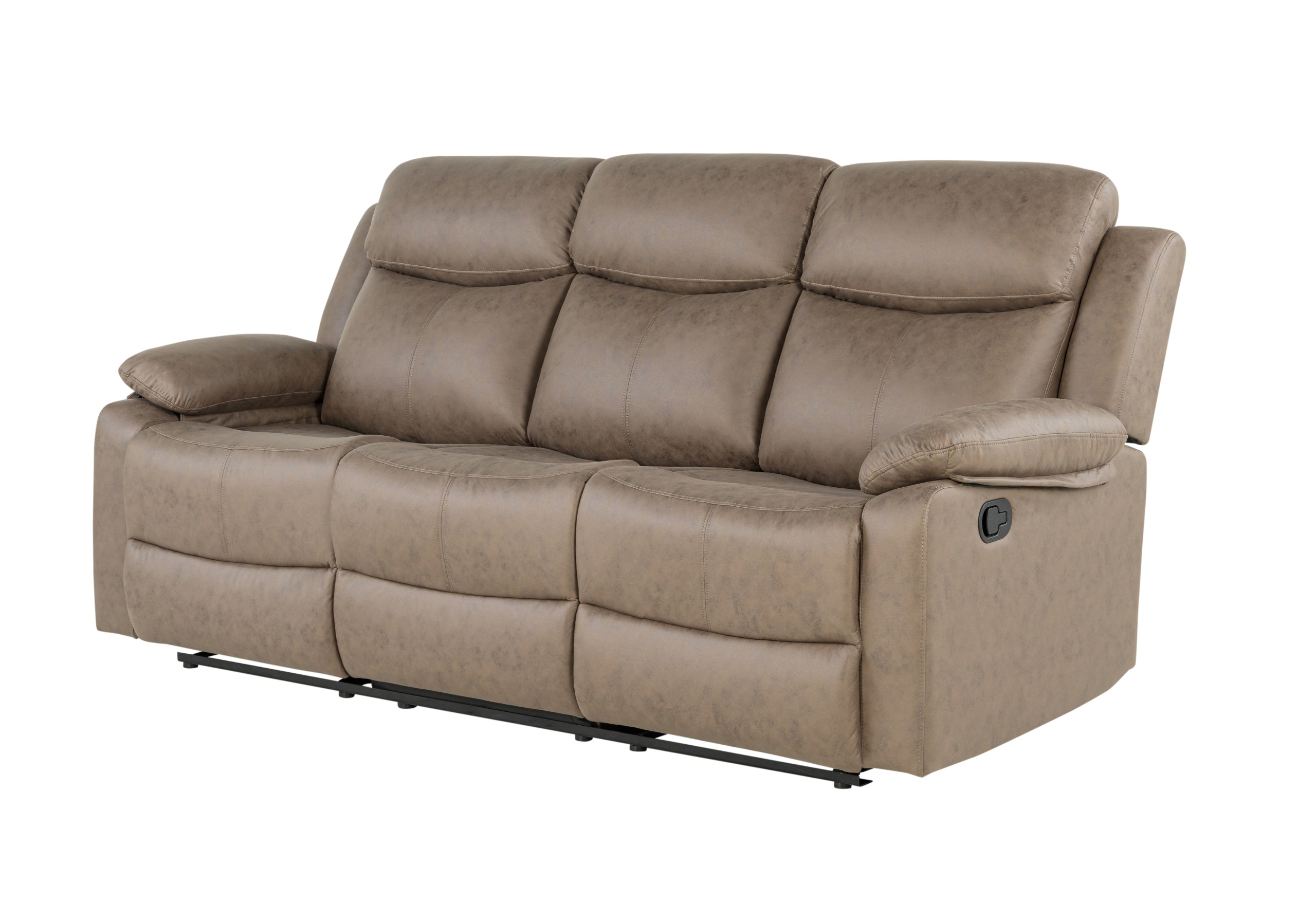 U6026 BROWN RECLINING SOFA
