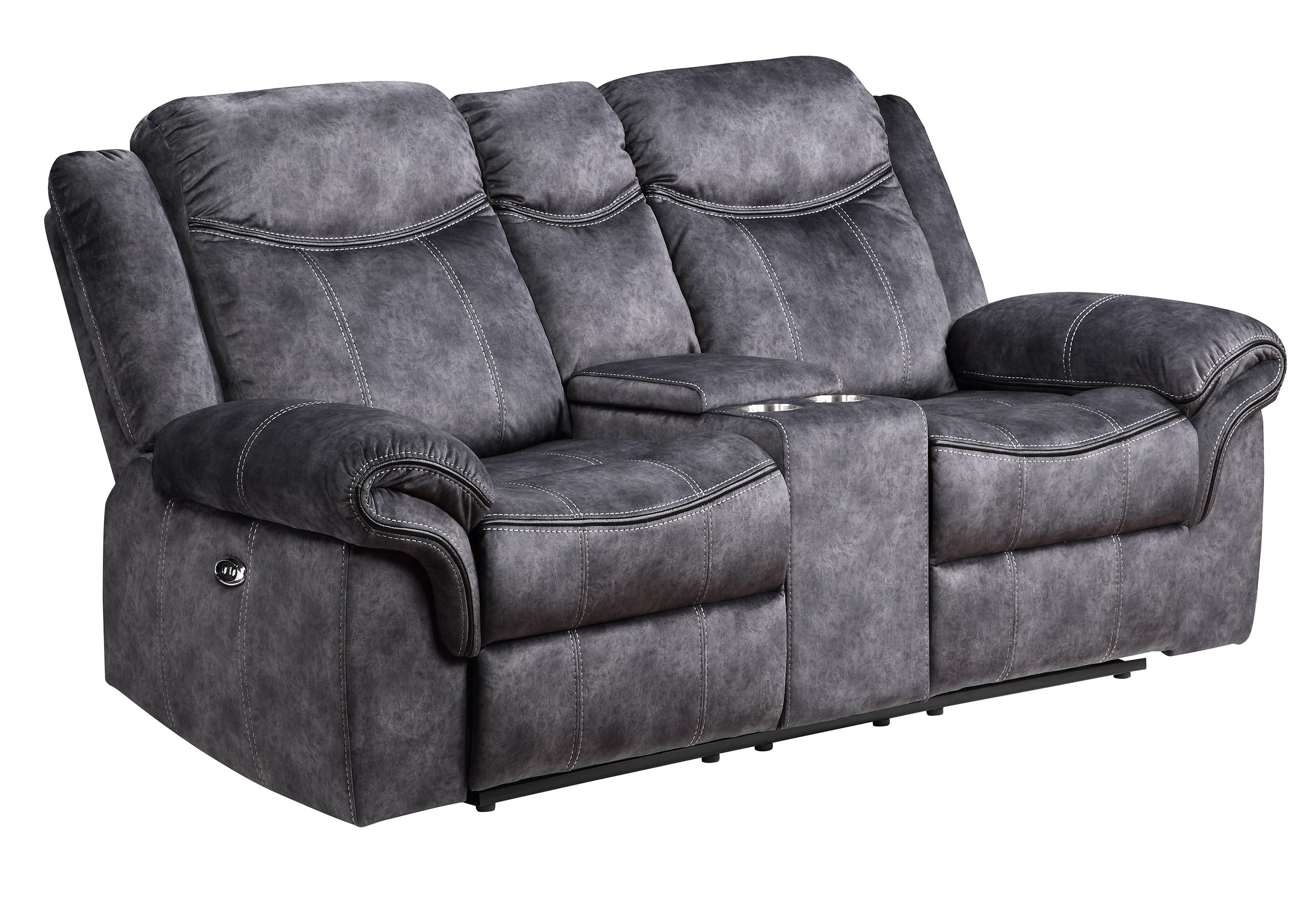 U2200 DOMINO GRANITE POWER CONSOLE RECLINING LS WITH POWER SWITCH