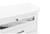 MARCO METALLIC WHITE QUEEN BED GROUP WITH LED 3D MIRROR
