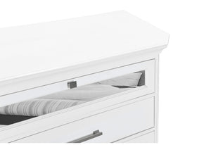 MARCO METALLIC WHITE QUEEN BED GROUP WITH LED 3D MIRROR