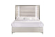 ZAMBRANO WHITE QUEEN BED WITH LED