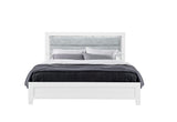 LUCCIA WHITE KING BED GROUP WITH LED