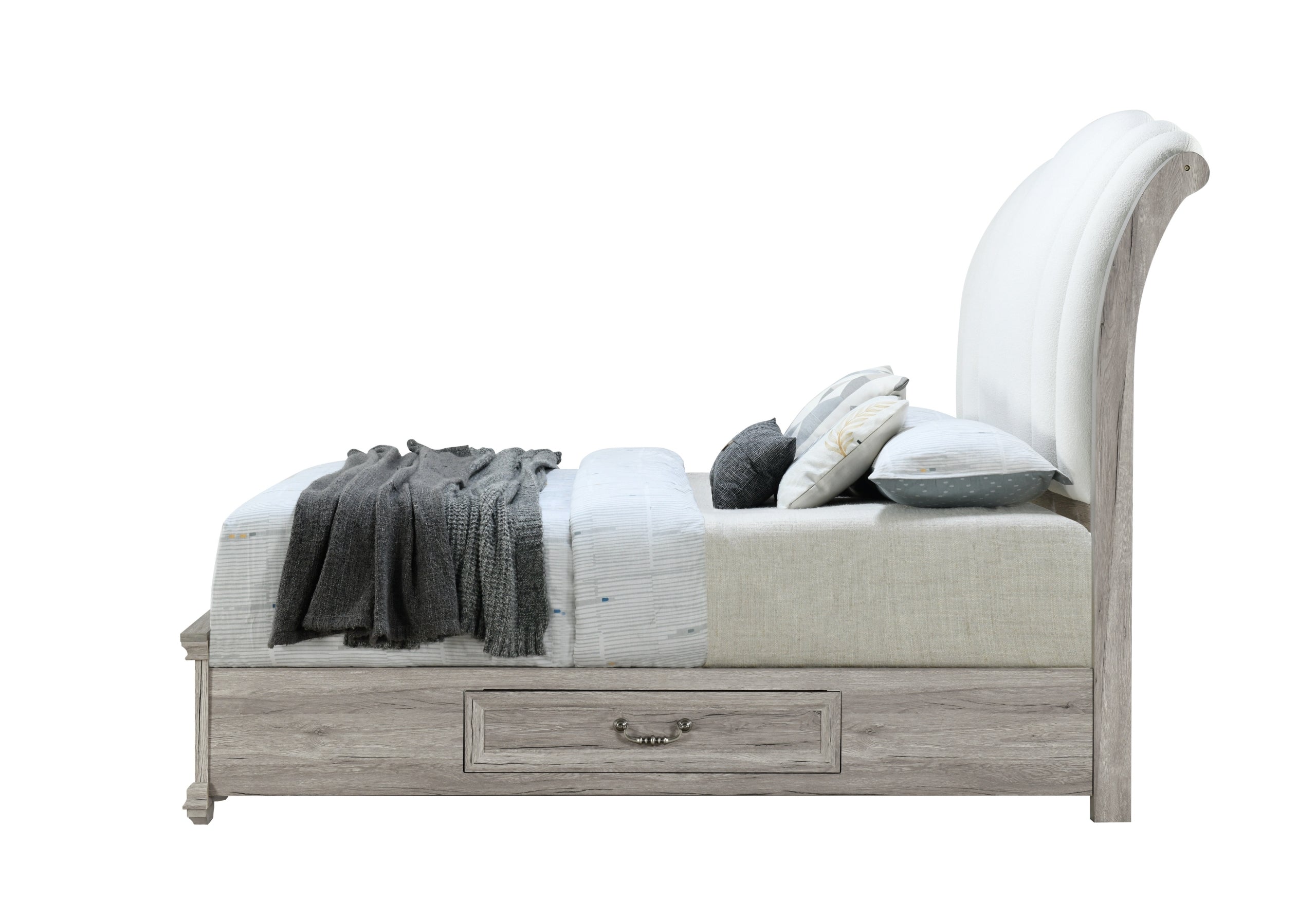 ROWAN NATURAL KING BED WITH STORAGE