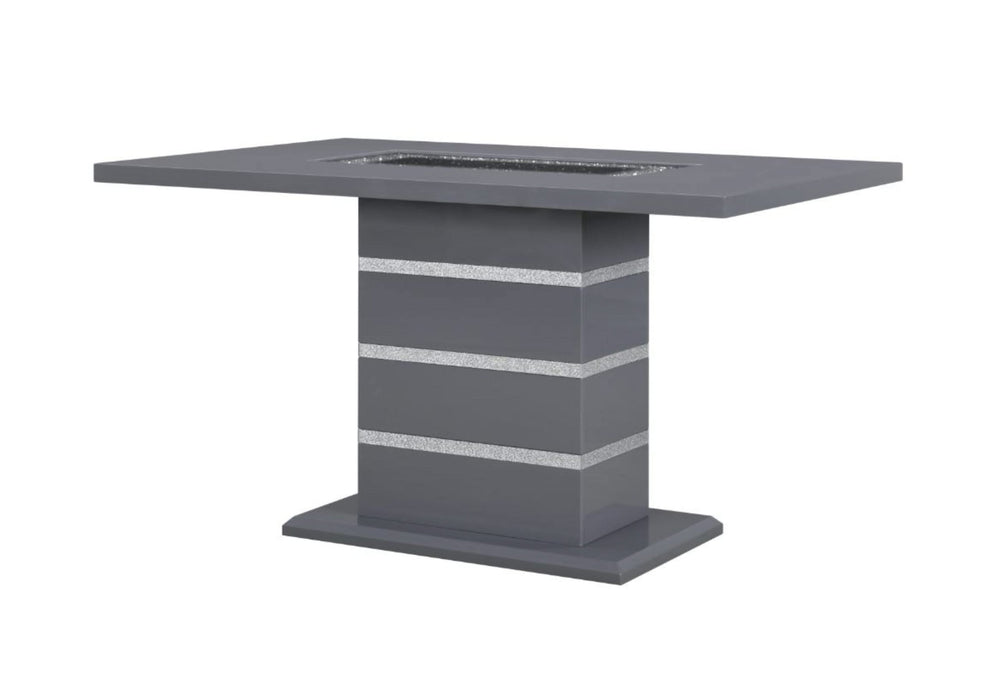 MONACO DARK GREY RECTANGULAR BAR TABLE
