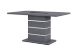 MONACO DARK GREY RECTANGULAR BAR TABLE
