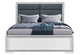 CAMA Y MESITA DE NOCHE ANDROS SILVER QUEEN