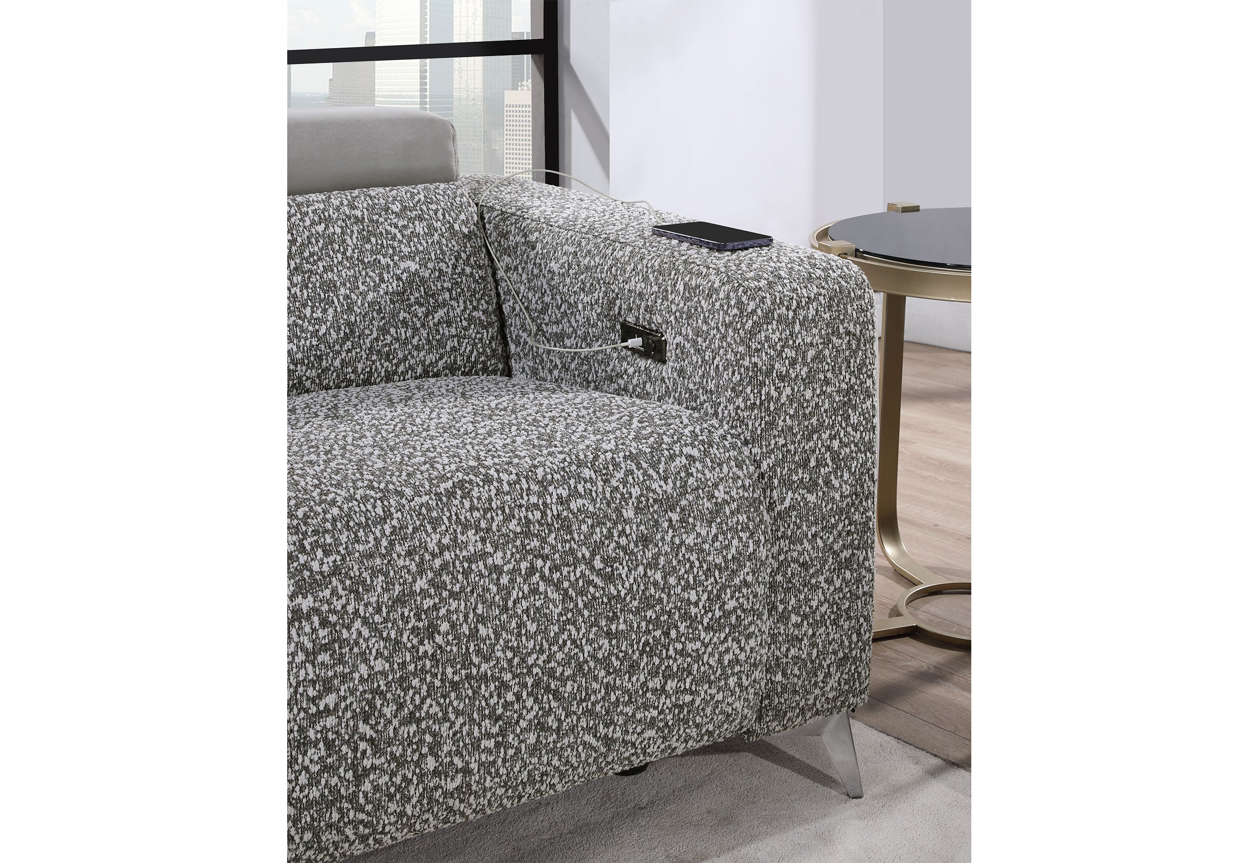 U8521 TAUPE/DARK GREY 36 PRS/PRLS
