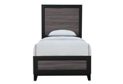 LISBON GREY/BLACK BOOKCASE FULL BED