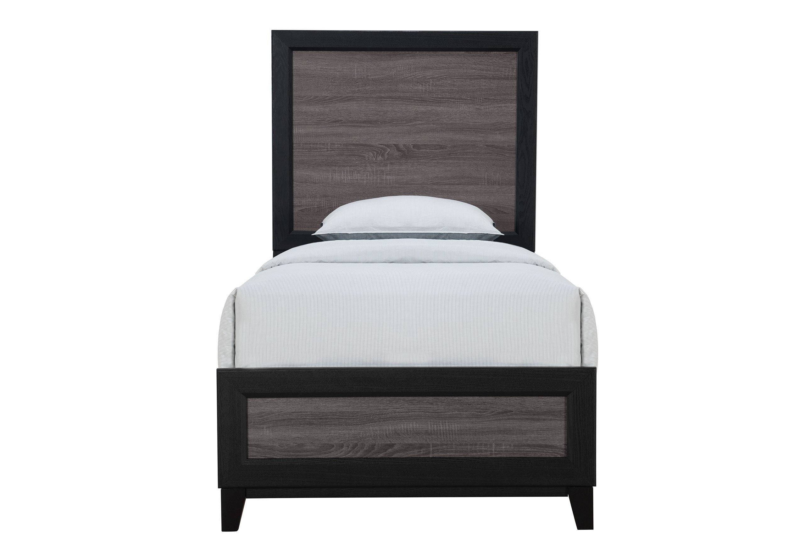LISBON GREY/BLACK BOOKCASE FULL BED