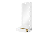 ELLA WHITE NARROW TALL MIRROR WITH LED