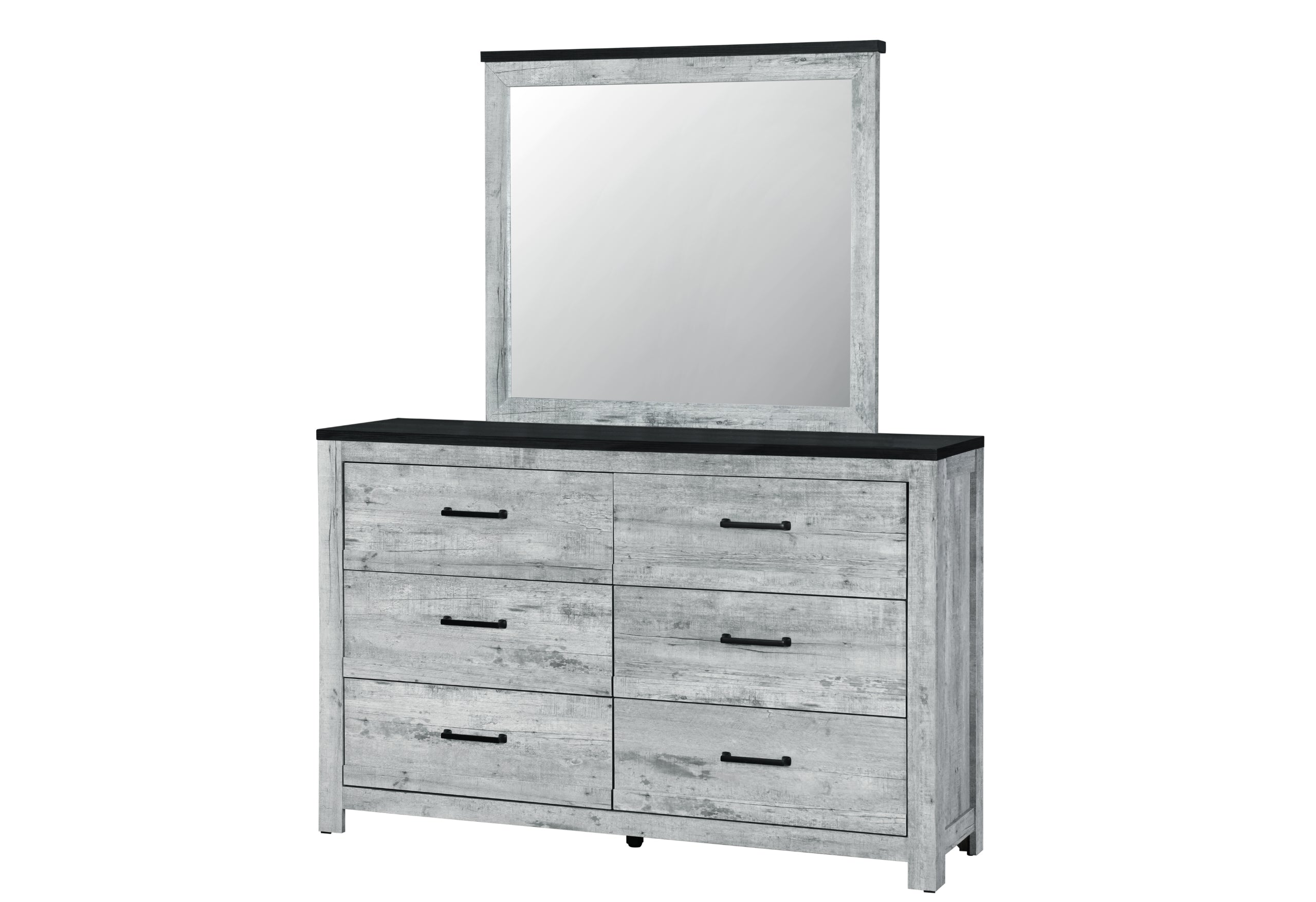 OZARK GREY WASH MIRROR