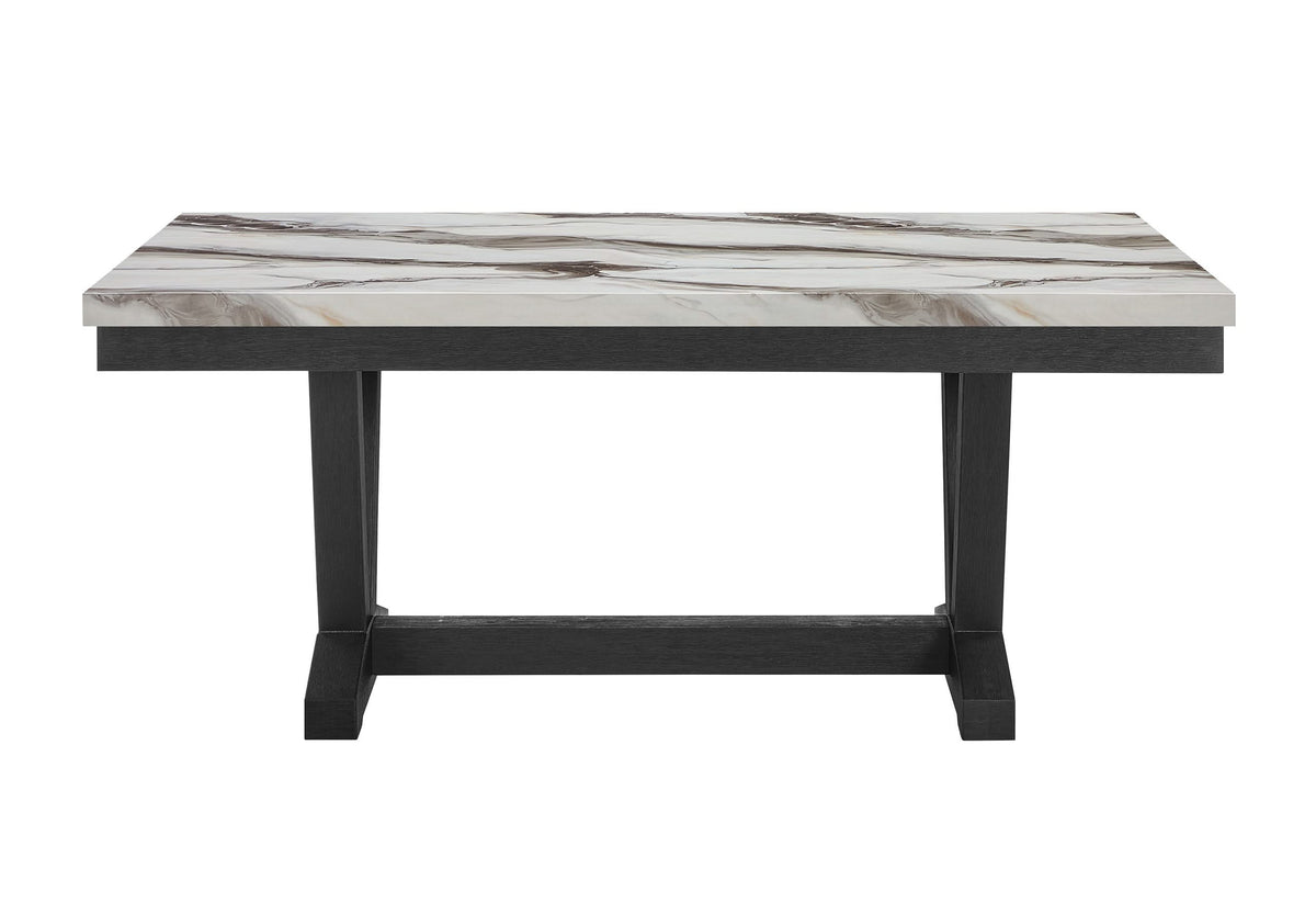 D1319 MESA DE COMEDOR BLANCA/NEGRA