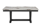 D1319 MESA DE COMEDOR BLANCA/NEGRA