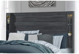 CAMA COMPLETA CYPRESS GRIS OSCURO