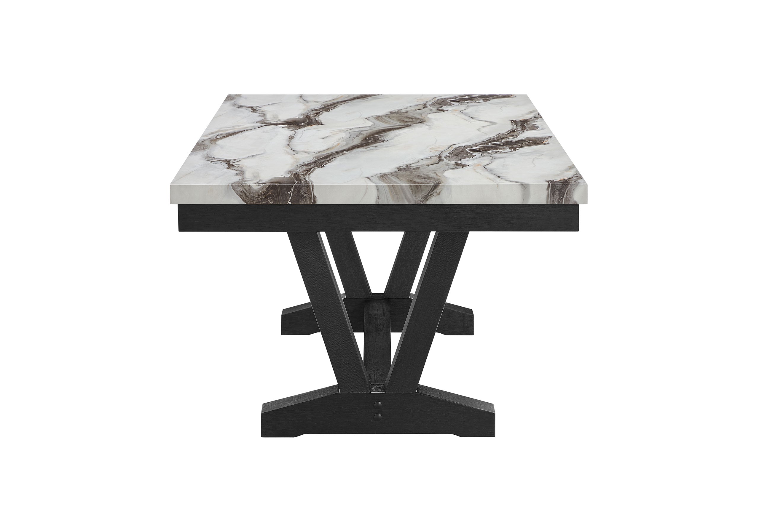 D1319 BLACK/WHITE DINING TABLE