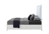 CAMA QUEEN ALINA BLANCA CON LED
