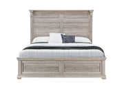 TATUM NATURAL QUEEN BED WITHOUT STORAGE