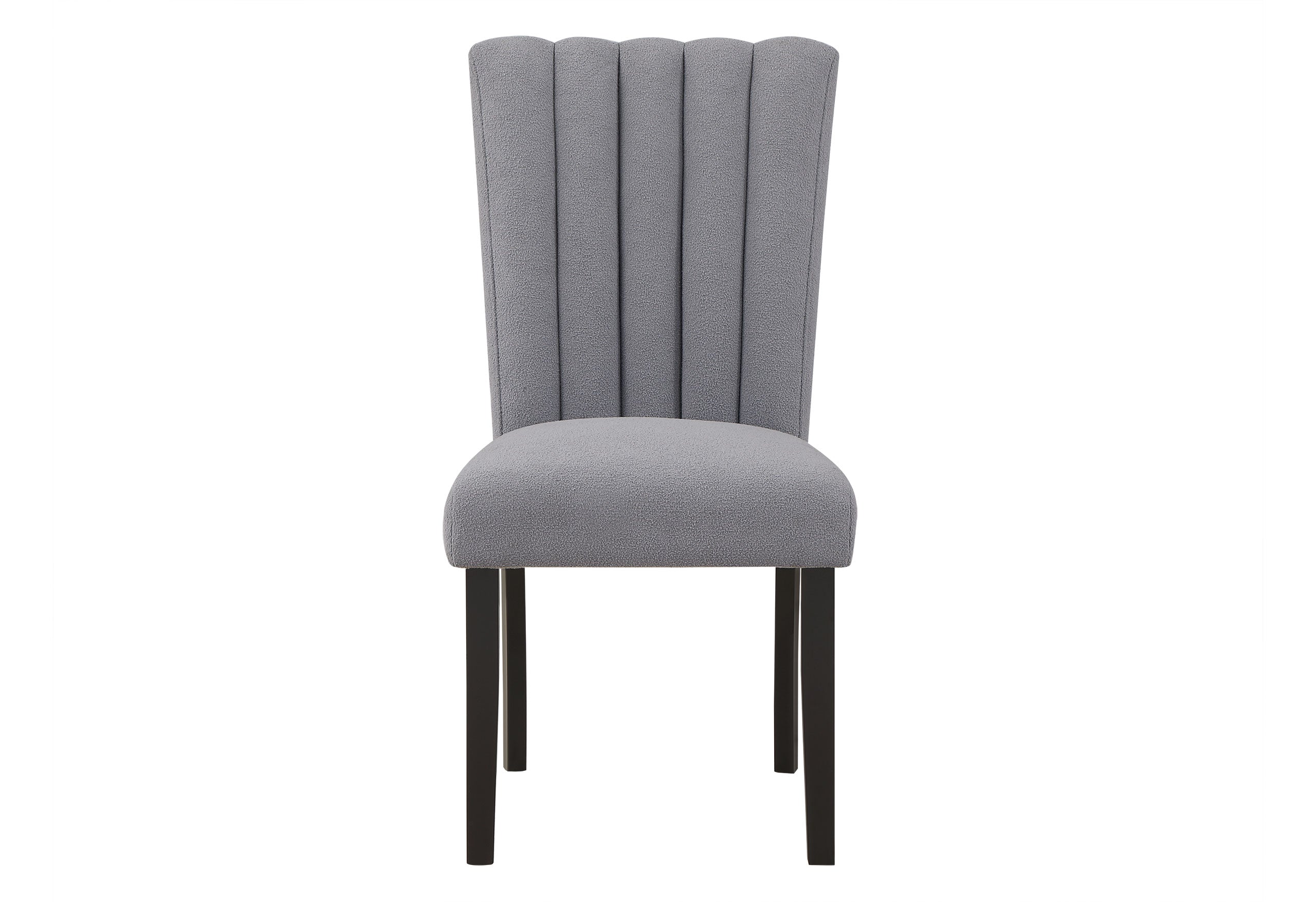 D02 BLACK DINING TABLE + D8685 GREY DINING CHAIR