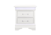 CHARLIE WHITE NIGHTSTAND WITH LED