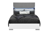 TALIA WHITE QUEEN BED WITH LED