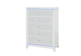 ALINA WHITE CHEST W/ LED