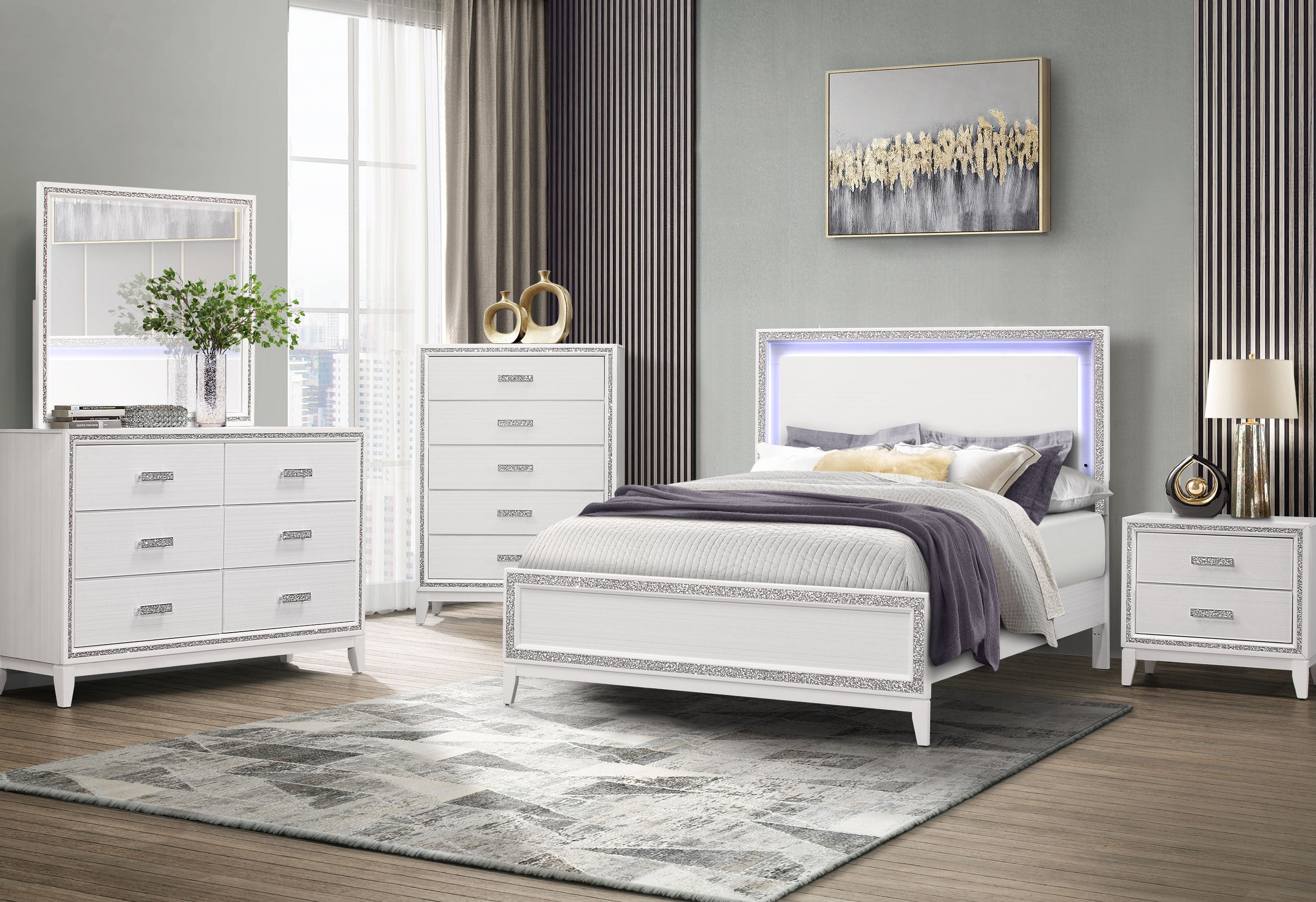 LILY WHITE NIGHTSTAND