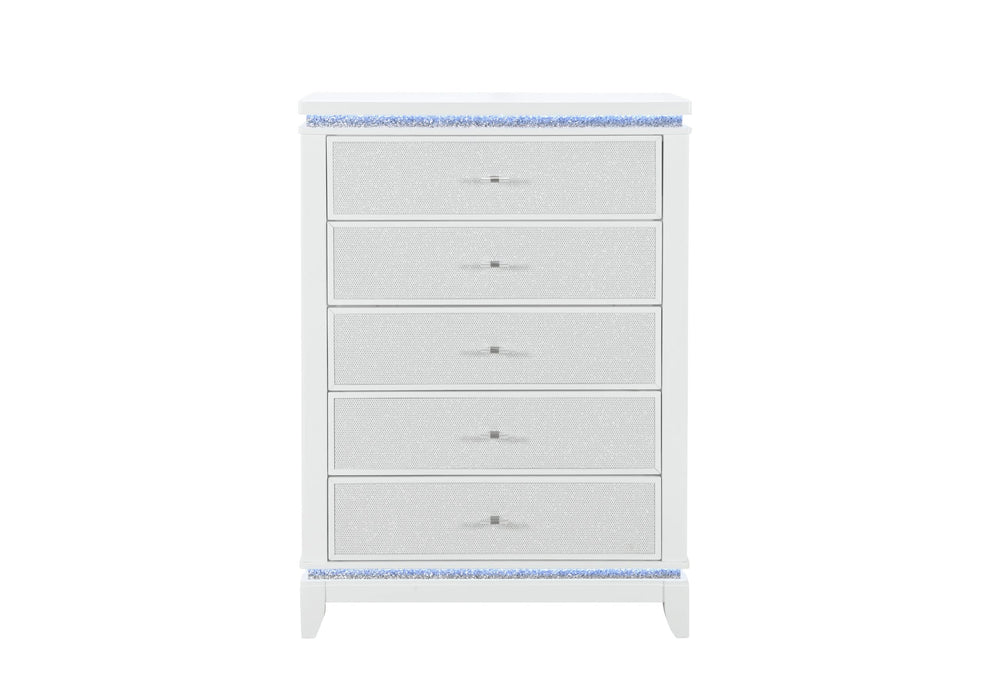ALINA WHITE CHEST W/ LED
