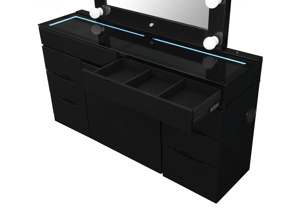 ELLA BLACK VANITY WITH SPEAKER