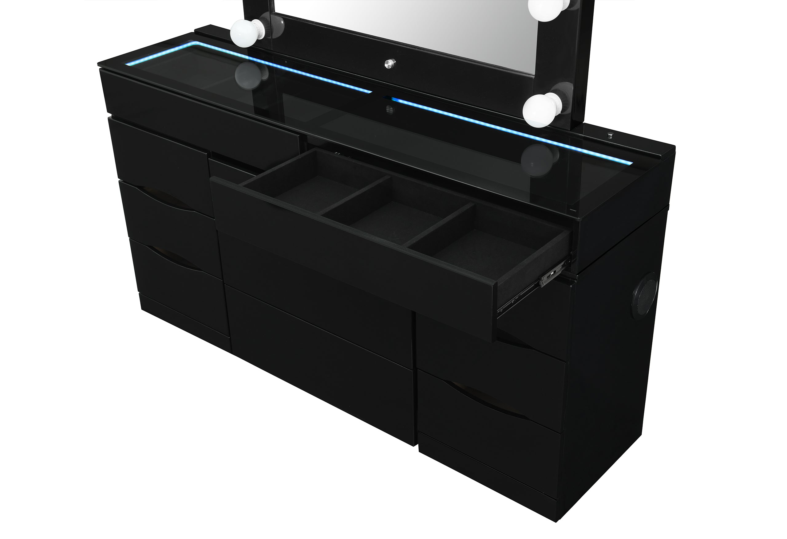 ELLA BLACK VANITY WITH SPEAKER