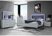 LANDO SILVER KING BED GROUP