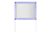 LANDO SILVER MIRROR WITH LED