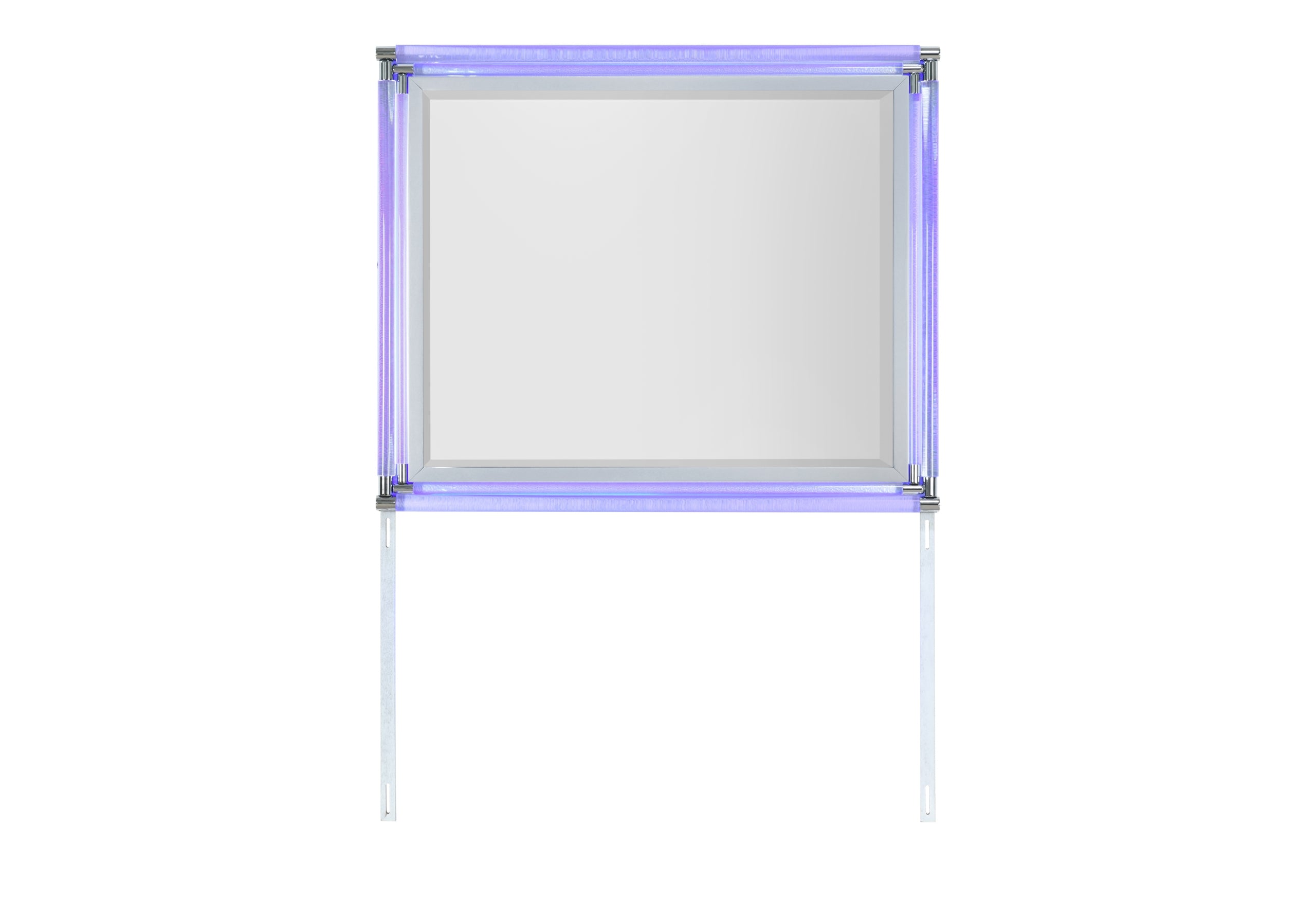 LANDO SILVER MIRROR WITH LED