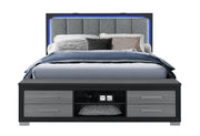 MADISON BLACK/GREY KING BED