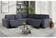 U8177 CHARCOAL SECTIONAL