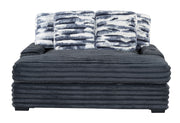 U8291 GREY SEAT CUSHION WITH USB, BACK SEAT AND REST FRAME,RIGHT ARM AND 3 PILLOWS