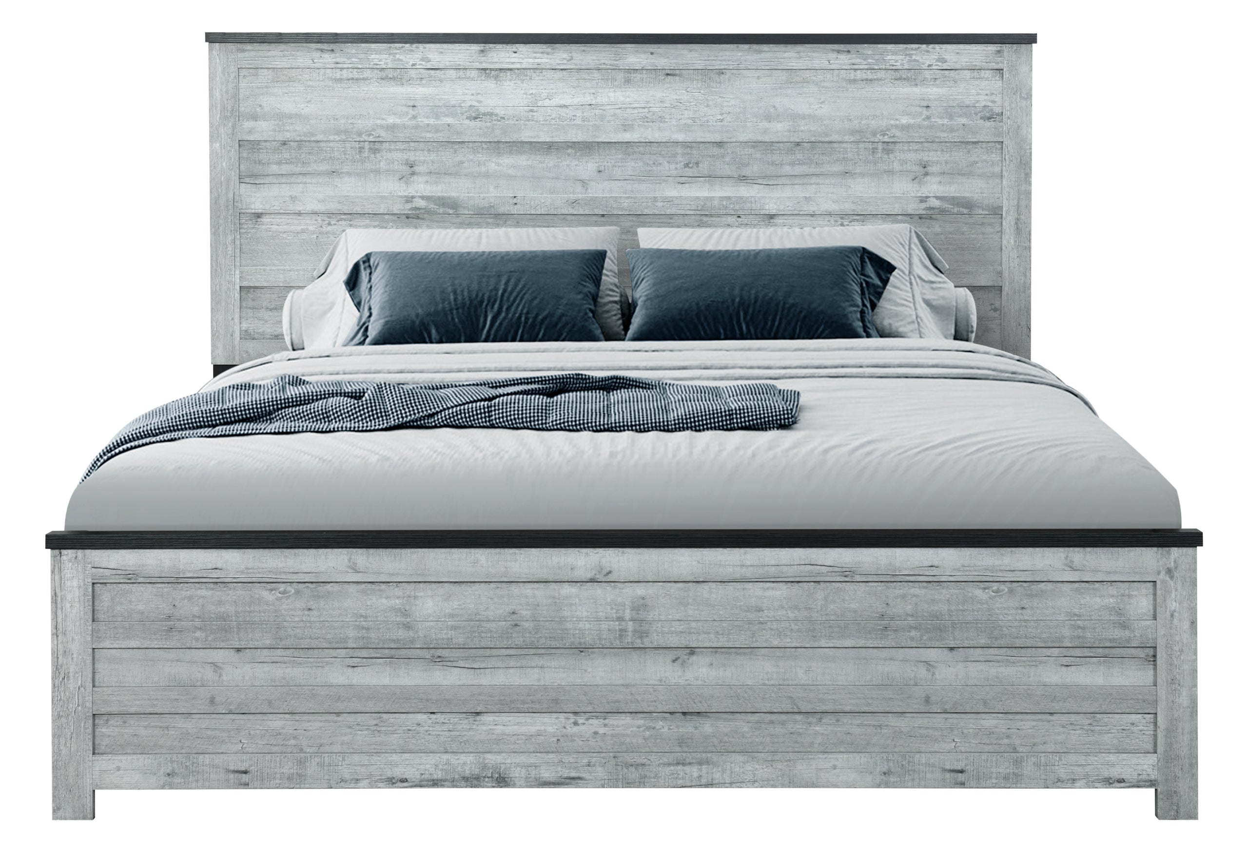 OZARK GREY WASH KING BED GROUP