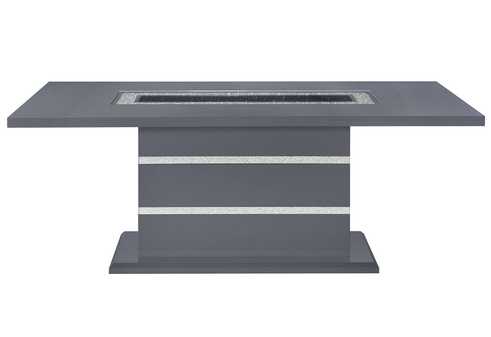 MESA DE COMEDOR MONACO GRIS OSCURO