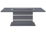 MESA DE COMEDOR MONACO GRIS OSCURO