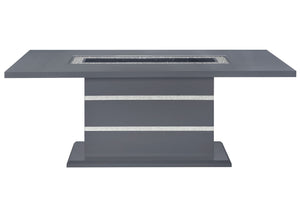 MESA DE COMEDOR MONACO GRIS OSCURO