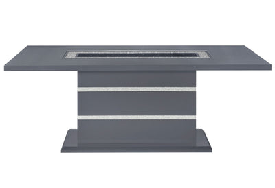 MESA DE COMEDOR MONACO GRIS OSCURO