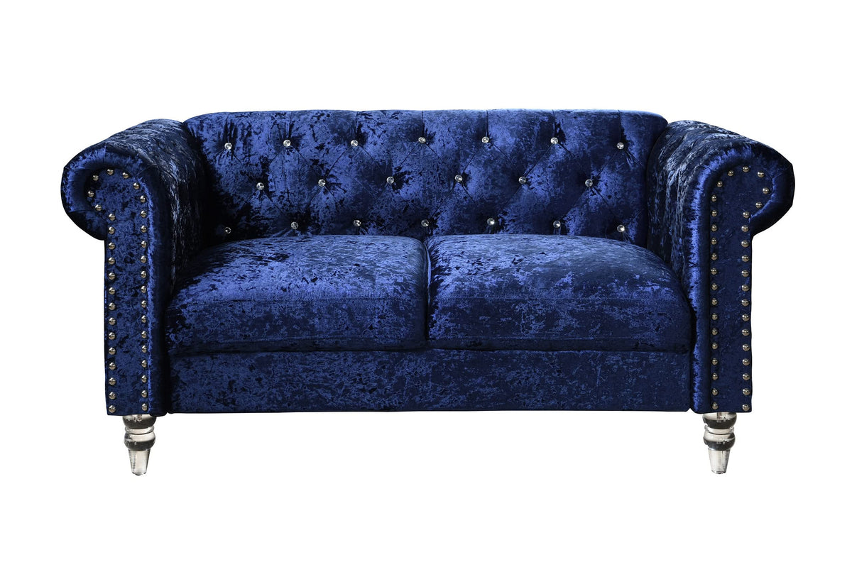 U9550 TERCIOPELO AZUL LS