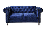 U9550 TERCIOPELO AZUL LS