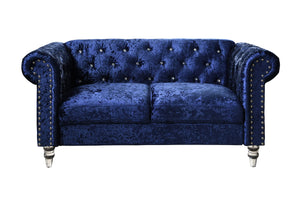 U9550 TERCIOPELO AZUL LS