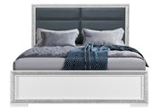 ANDROS SILVER QUEEN BED W/LED