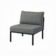 Silla sin brazos para patio Rajni