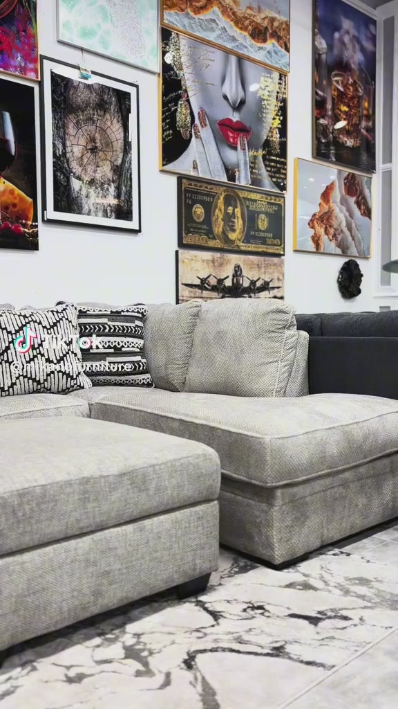 Cargar vídeo: Seccional de 2 piezas Calnita con chaise longue