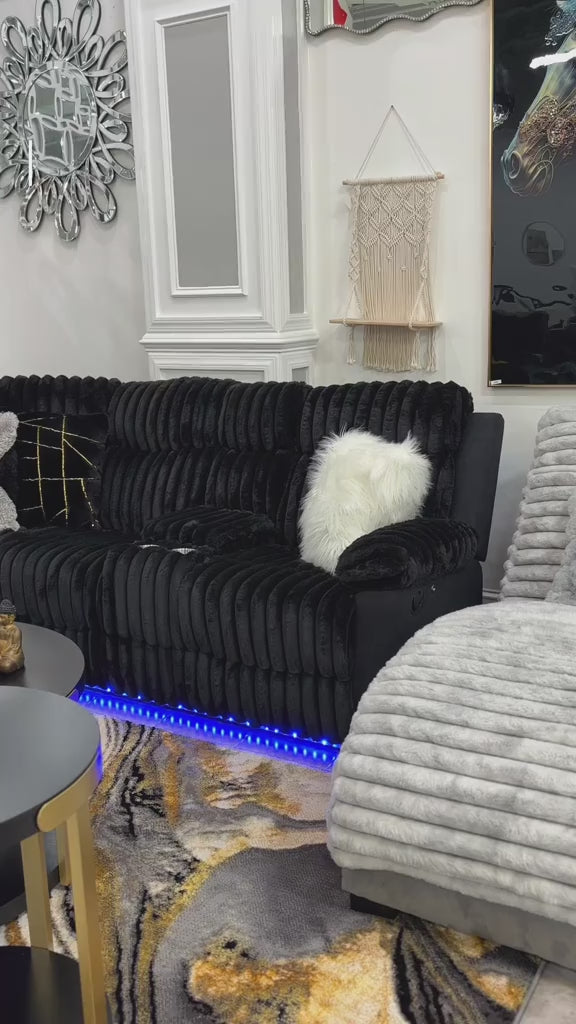 Load video: U6028  SECTIONAL WITH LED